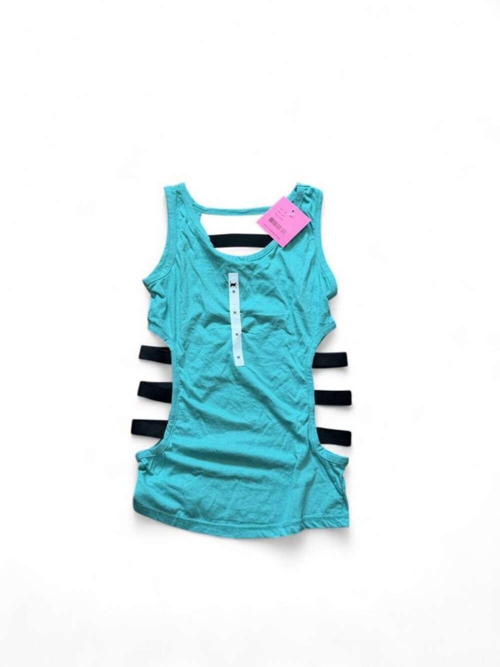 Awesome Concept Teal Cutout Active Tank Top NWT Women's M
